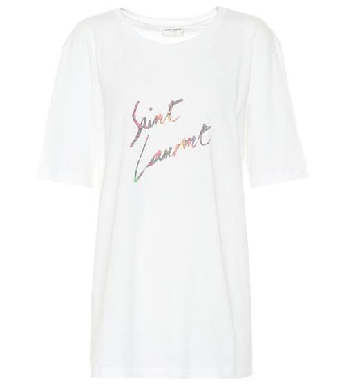 Printed cotton T-shirt | Saint Laurent