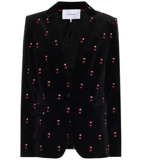 Heart Classic velvet blazer | Frame