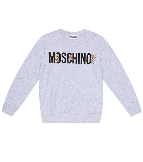 Logo stretch-cotton sweatshirt | Moschino Kids 