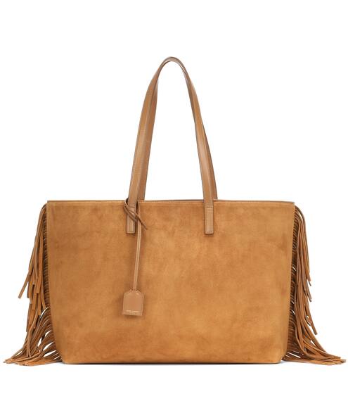 East West fringed suede tote | Saint Laurent