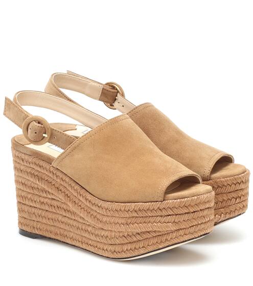 Deya 95 suede espadrille wedges | Jimmy Choo