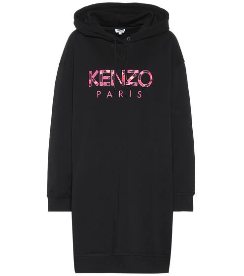 Logo cotton hoodie dress | Kenzo