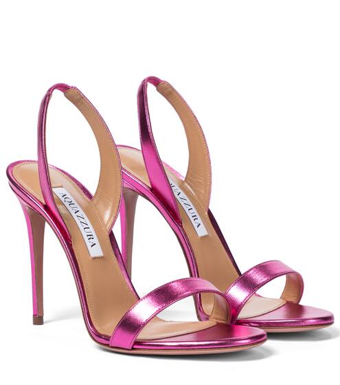 So Nude 105 leather sandals | Aquazzura