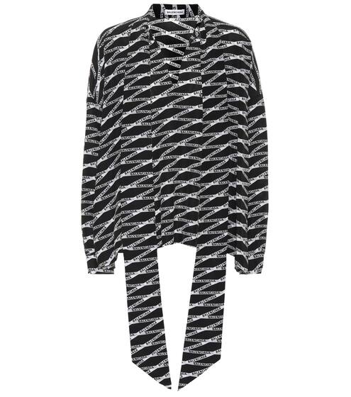 Printed silk blouse | Balenciaga
