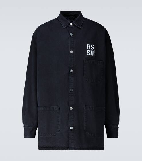 Wattiertes Oversize-Jeanshemd | Raf Simons
