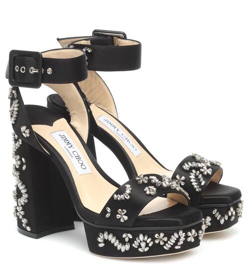 Plateausandalen Jax 125 aus Leder | Jimmy Choo