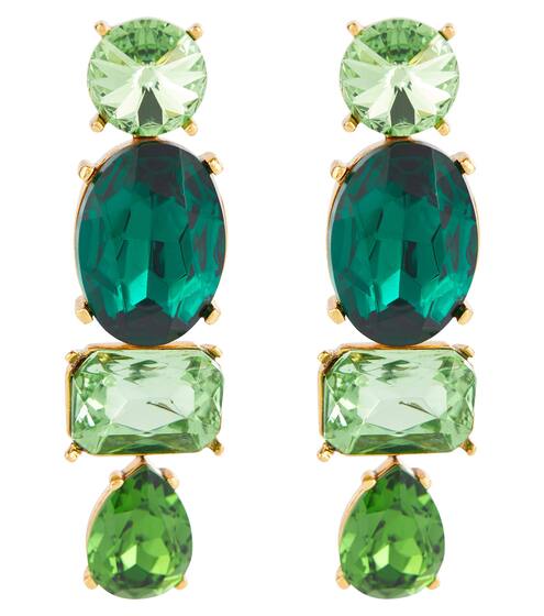 Crystal drop earrings | Oscar de la Renta