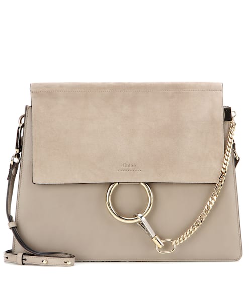 Chloé Bags Handbags For Women Mytheresa Faye Leather And Suede Shoulder Bag Chloé