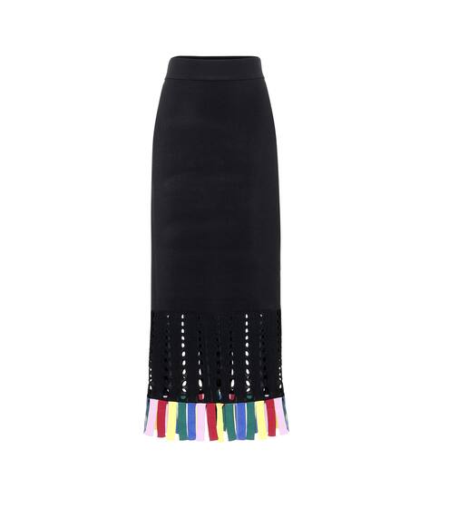 Garage cut-out midi skirt | Staud