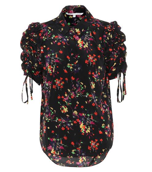 Camicia Carmine in seta stretch a stampa | Veronica Beard