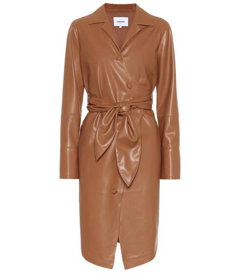 Ailsa faux leather shirt dress | Nanushka