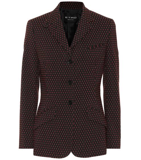 Jacquard cotton-blend blazer | Etro