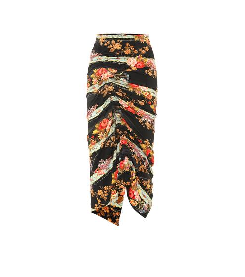 Monna floral stretch crêpe skirt | Preen by Thornton Bregazzi