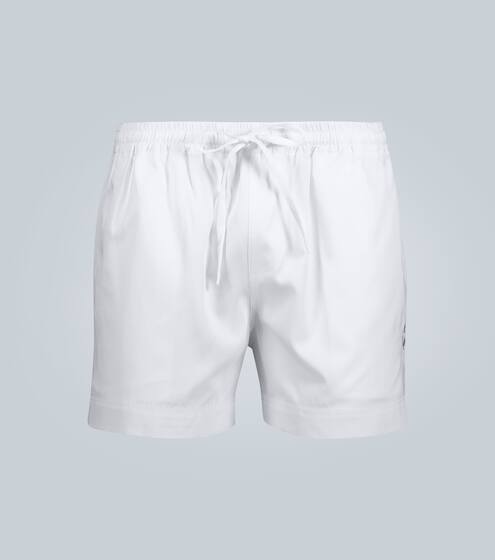 Bestickte Shorts mit Logo | Commas
