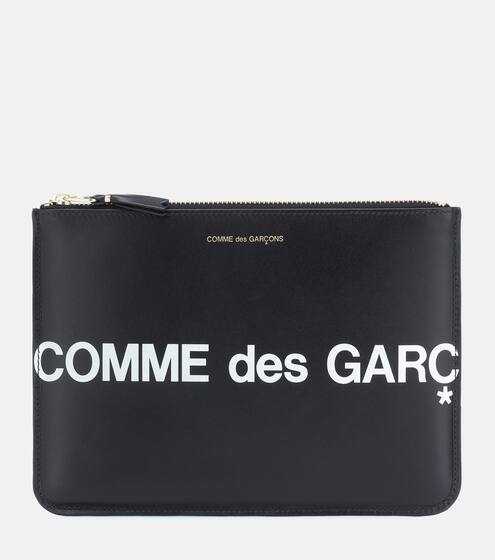 Huge Logo Large leather pouch | Comme Des Garçons Wallet