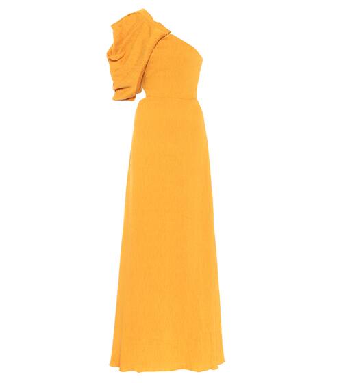 Abito lungo Shimmering Blush in crêpe | Johanna Ortiz