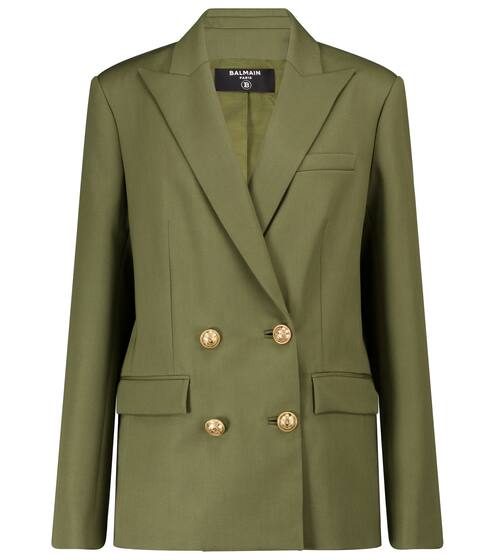 Exclusive to Mytheresa – Double-breasted wool blazer | Balmain