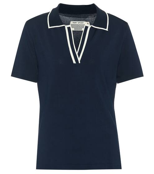 Ribbed polo shirt | Tory Sport