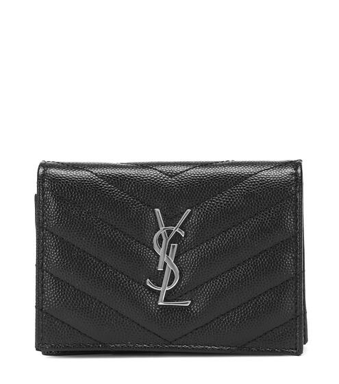 Monogram leather wallet | Saint Laurent