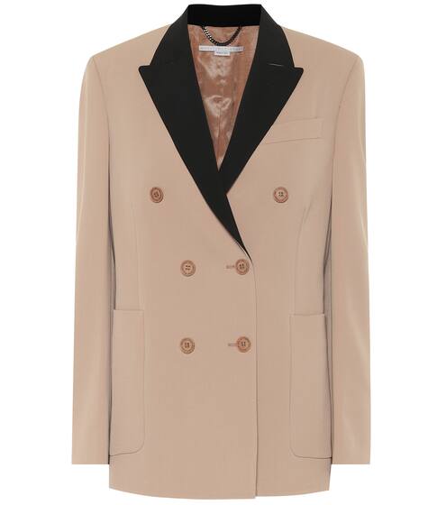 Stretch-wool double-breasted blazer | Stella McCartney