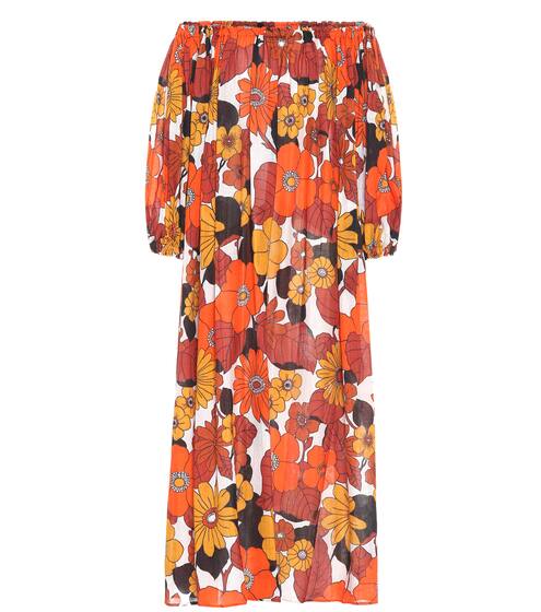Floral cotton midi dress | Dodo Bar Or