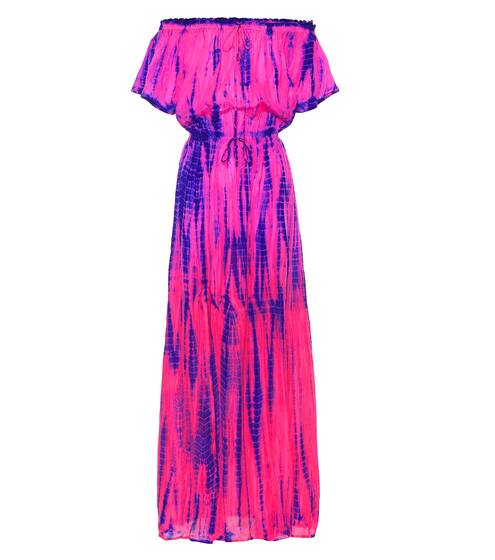 Tie-dye silk maxi dress | Anna Kosturova