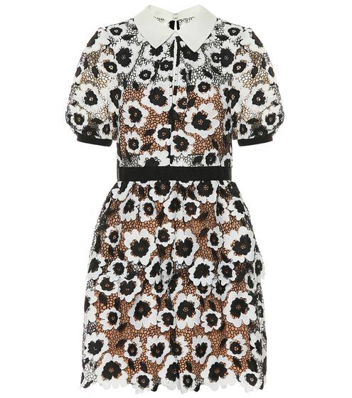 Floral guipure lace minidress | Self-Portrait