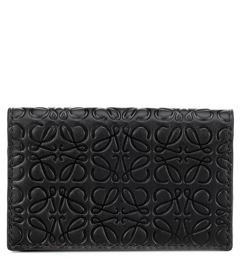Anagram embossed leather wallet | Loewe