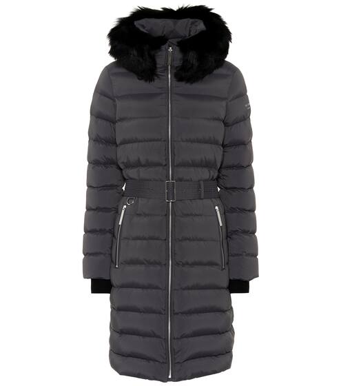 Shearling-trimmed down coat | Burberry