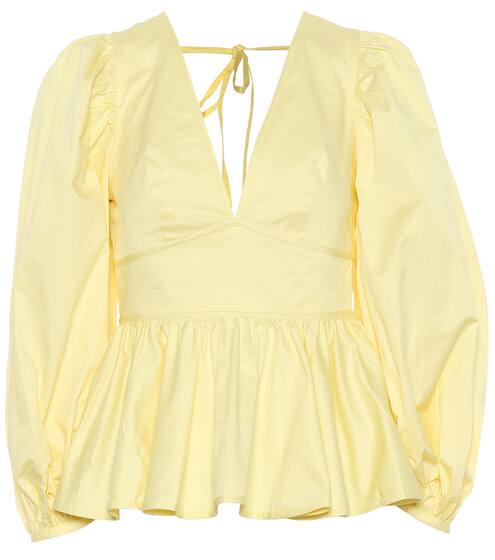 Luna stretch cotton top | Staud