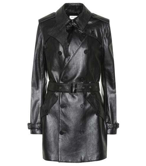 Leather trench coat | Saint Laurent