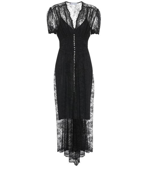 Crystal-embellished lace dress | Paco Rabanne