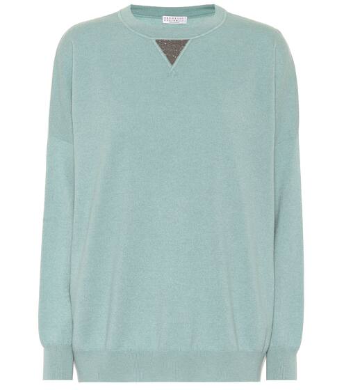Embellished cashmere sweater | Brunello Cucinelli