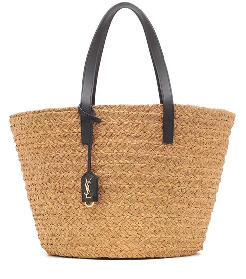 Panier Medium raffia tote | Saint Laurent