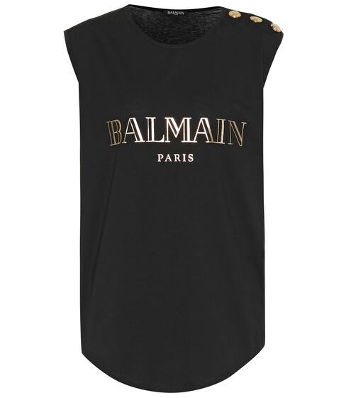 Printed cotton top | Balmain