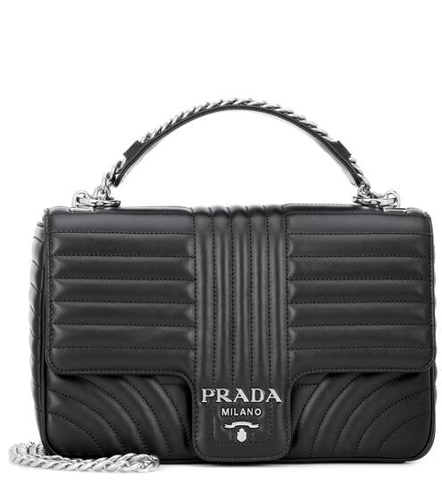 Prada Bags Women S Handbags Mytheresa Diagramme Leather Shoulder Bag Prada