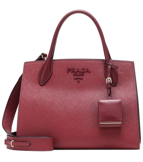 Prada Bags Women S Handbags Mytheresa Monochrome Leather Shoulder Bag Prada