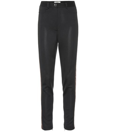 High-rise skinny jersey pants | Fendi