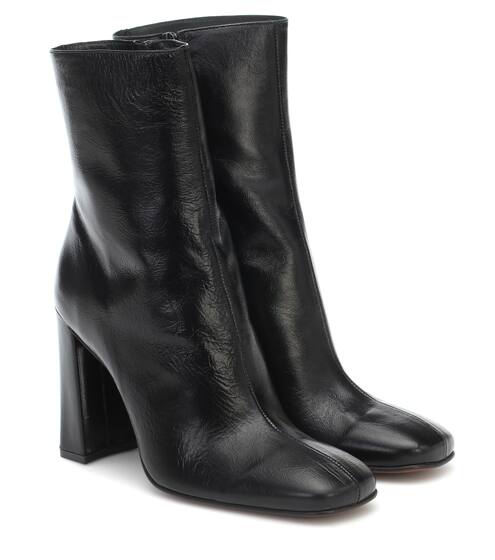 Elliot embossed leather ankle boots | By Far
