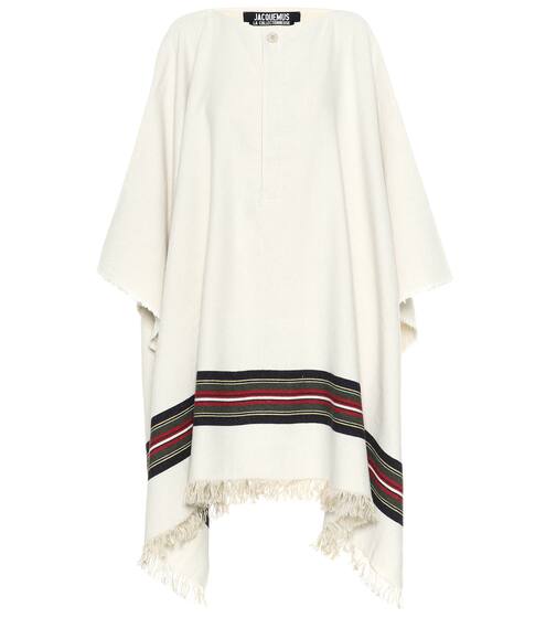 Wool and linen-blend poncho | Jacquemus