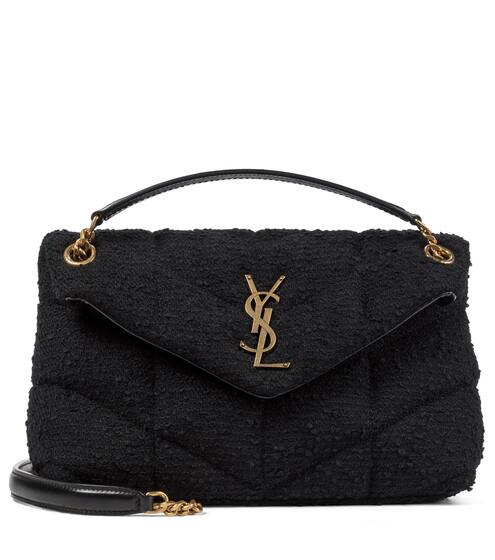 Loulou Puffer Small tweed shoulder bag | Saint Laurent