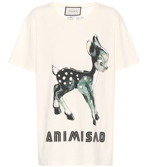 Printed cotton T-shirt | Gucci