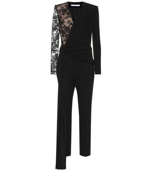 Lace and cotton-blend jumpsuit | Givenchy