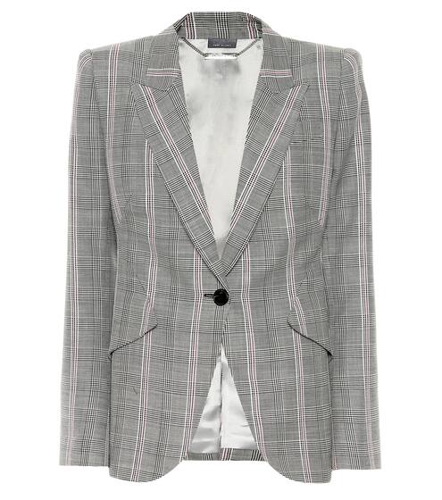 Blazer in lana principe di Galles | Alexander McQueen