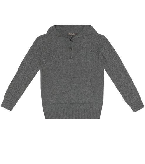 Pull à capuche en cachemire | Loro Piana Kids