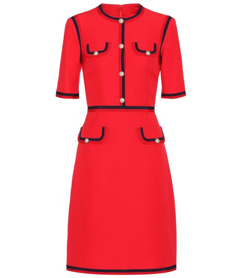 Embellished crêpe dress | Gucci