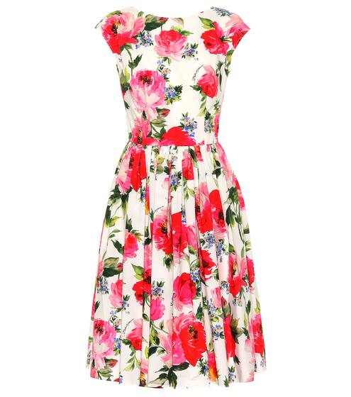 Floral-printed cotton dress | Dolce & Gabbana