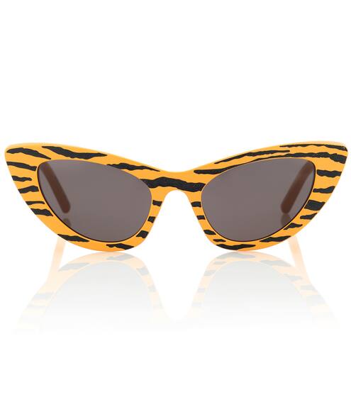 Tiger-print cat-eye sunglasses | Saint Laurent