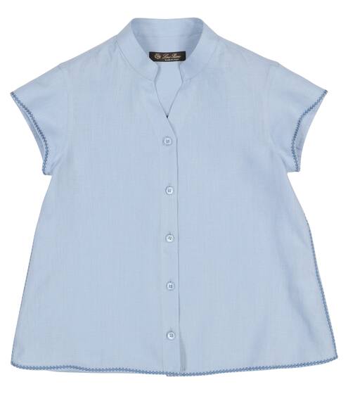 Claudie linen top | Loro Piana Kids