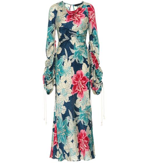 فستان طويل من حرير الجاكار | Etro